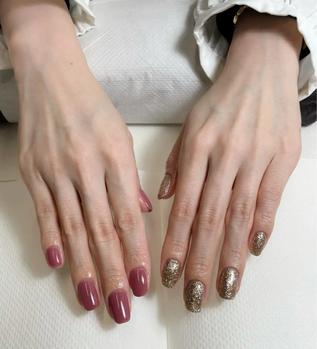 ネイル ワンカラーネイル with hues AYAのネイルデザイン