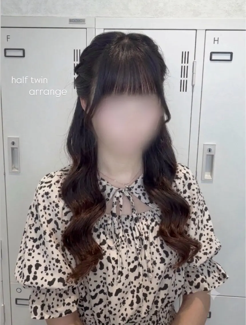 ロング ヘアアレンジ ヘアセット アレンジ/透明感カラ ー/韓国ヘア/ふうかのヘアスタイル