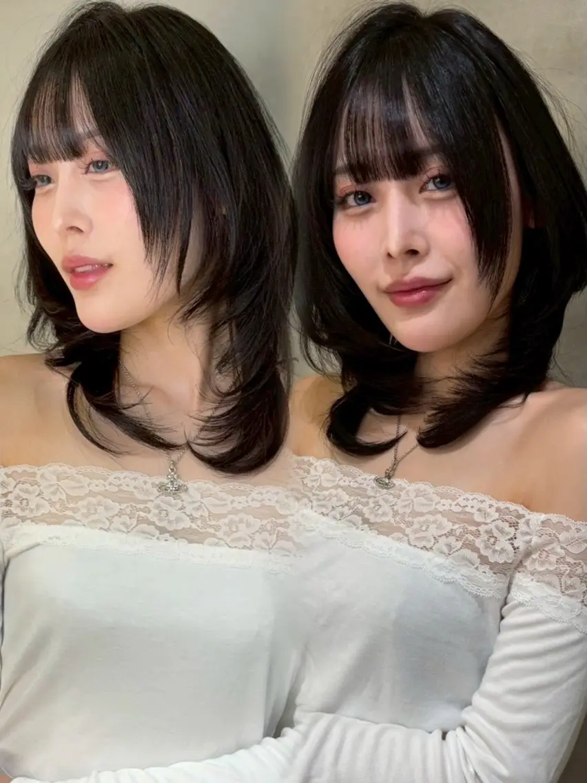 ロング HINA 仙台/ ダブルカラー/カラーのヘアスタイル