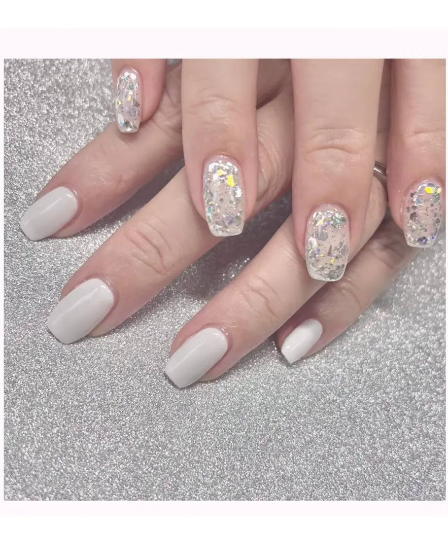 ネイル ラメ(グリッター) ワンカラーネイル BEE NAILのネイルデザイン