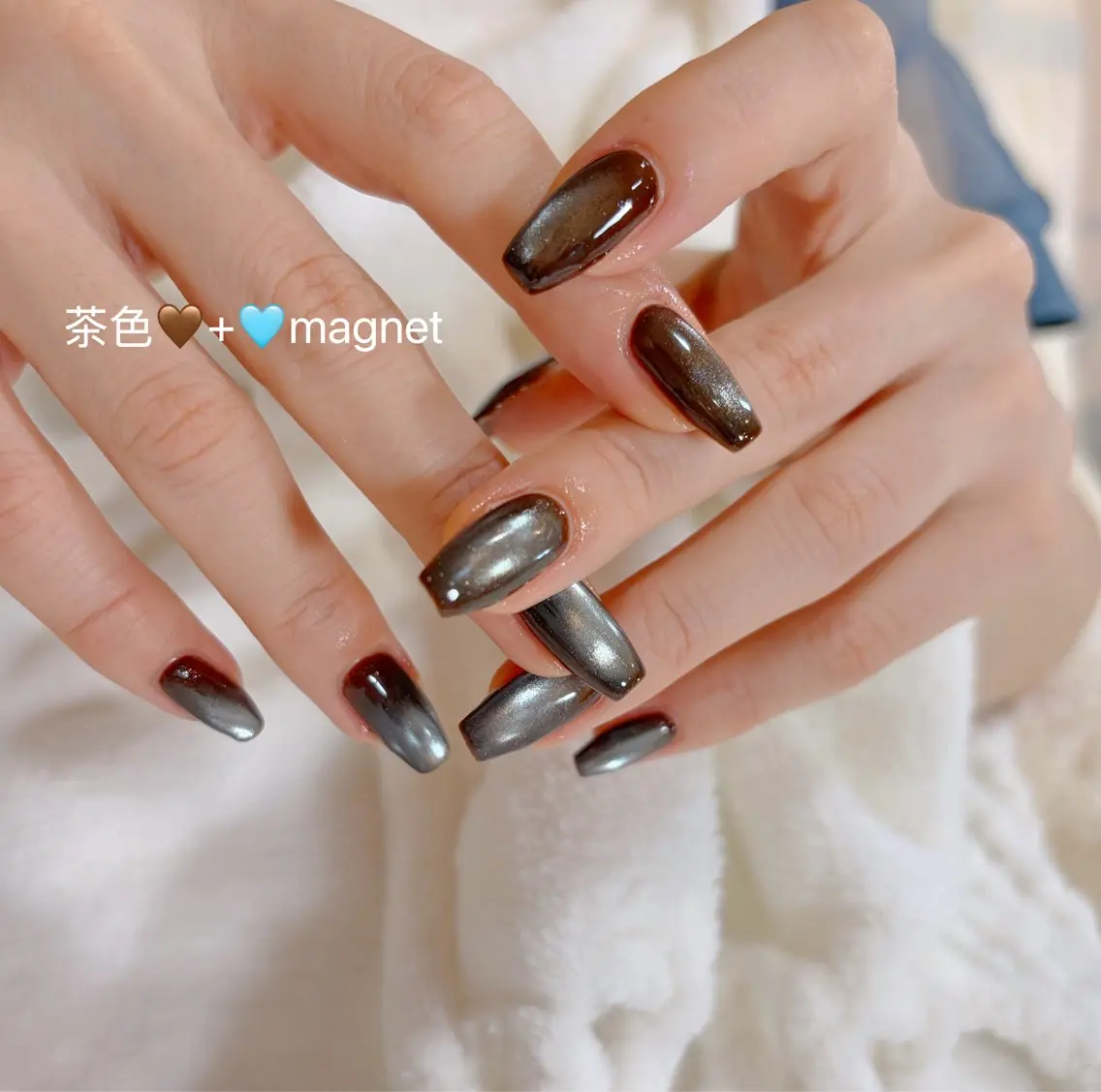 ネイル マグネットネイル ハンドネイル Floria nail salonのネイルデザイン