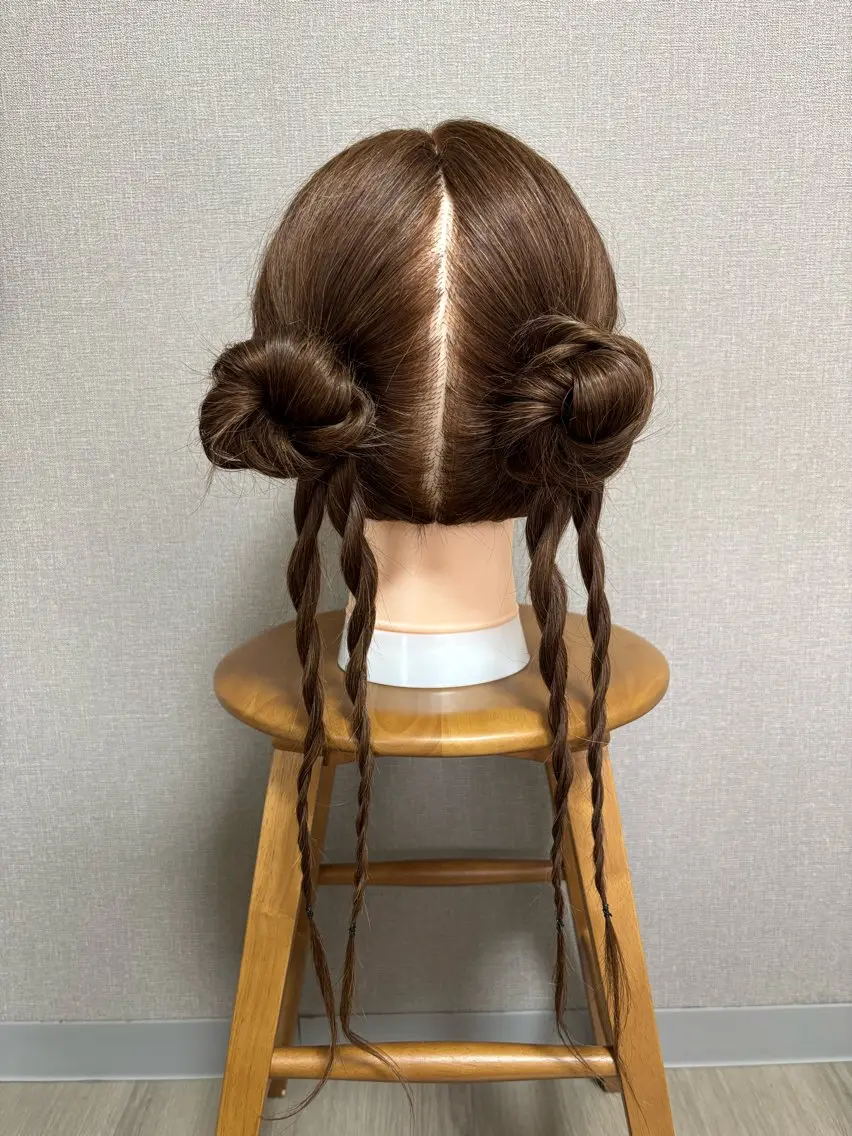 ロング ヘアアレンジ お団子ヘア 結婚式・ブライダル ヘアセット Mieux Hair ひなこ🫧のヘアスタイル