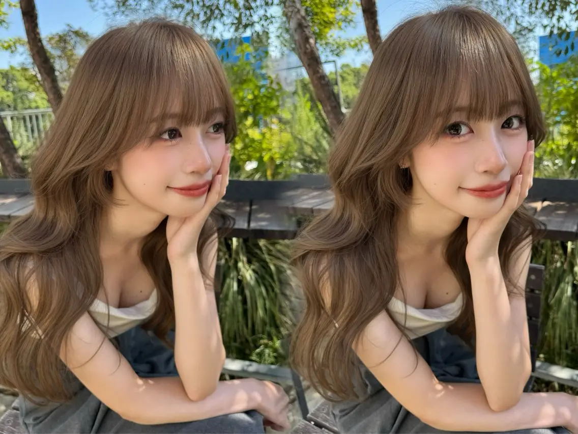 ロング カラー カット ヘアカラー トリートメント レイヤー/縮毛矯正 マスター✨️タケルのヘアスタイル
