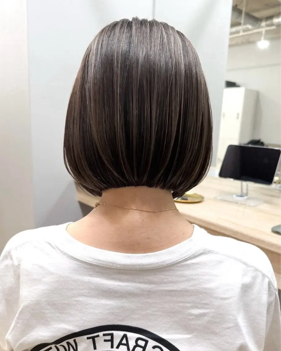 セミロング カラー ヘアアレンジ ヘアカラー 🫧透明感カラー/ Wカラー🫧namiのヘアスタイル