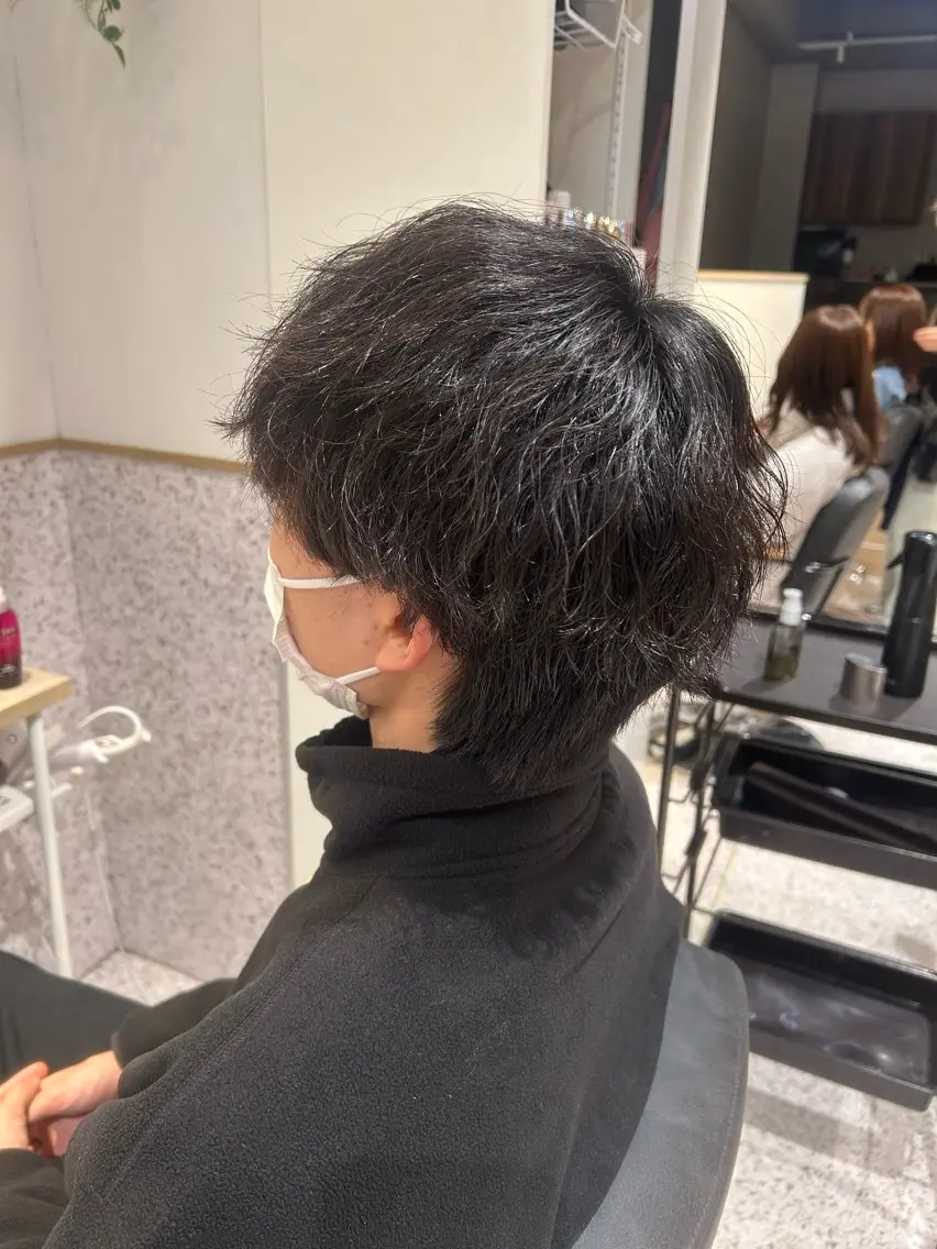 メンズ パーマ ♡透明感カラー★ ネイル/しの♡のヘアスタイル