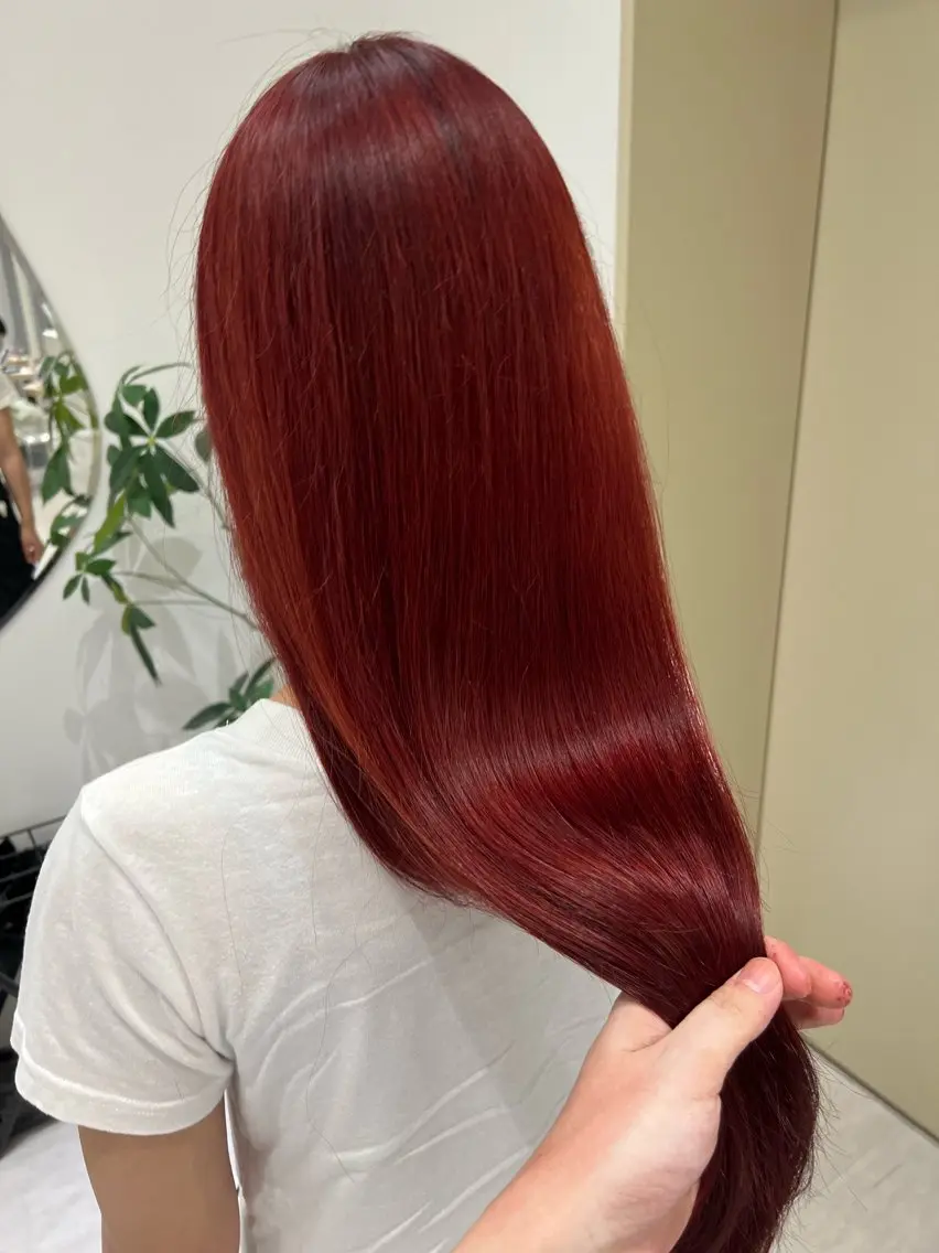 ロング カラー 髪質改善 韓国風ヘア ヘアカラー 韓国🇰🇷レイヤー 映える顔周り🩷のヘアスタイル