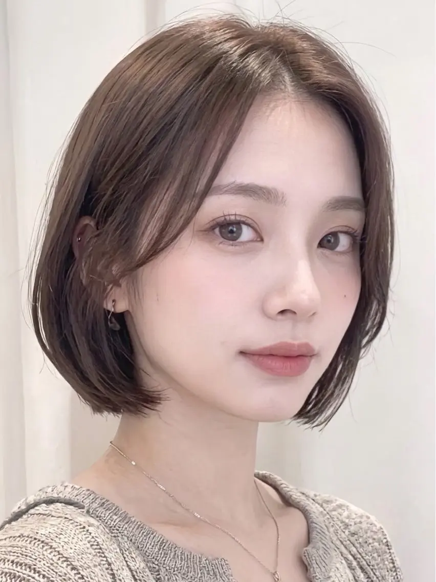ショート ボブ 顔周りカット 木下 結華のヘアスタイル