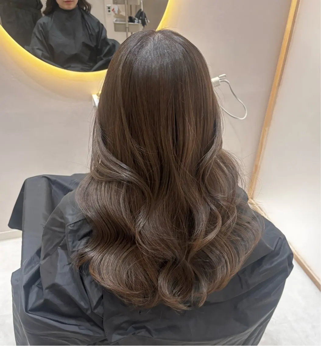 ロング カット ヘアカラー トリートメント 韓国レイヤーカット/ 🩶HARUKA🩶のヘアスタイル