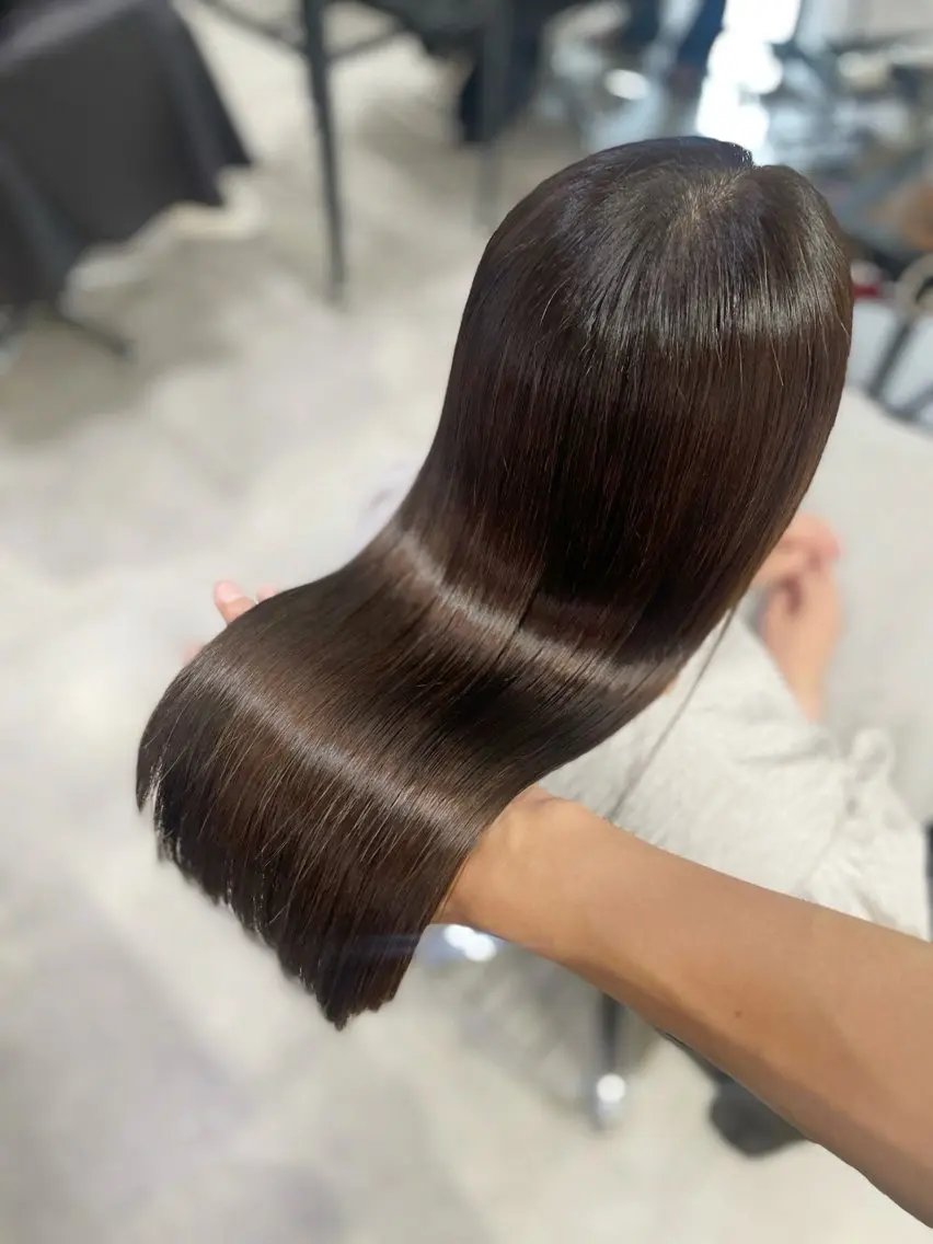 ミディアム カット 縮毛矯正 トリートメント 杉野🫧美髪🫧 Zina博多店長のヘアスタイル