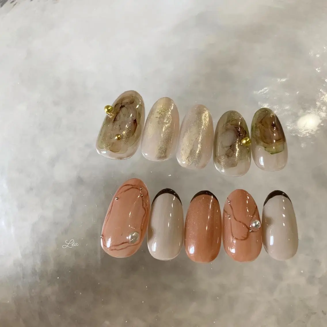 ネイル ジェルネイル パラジェル Léa nailのネイルデザイン