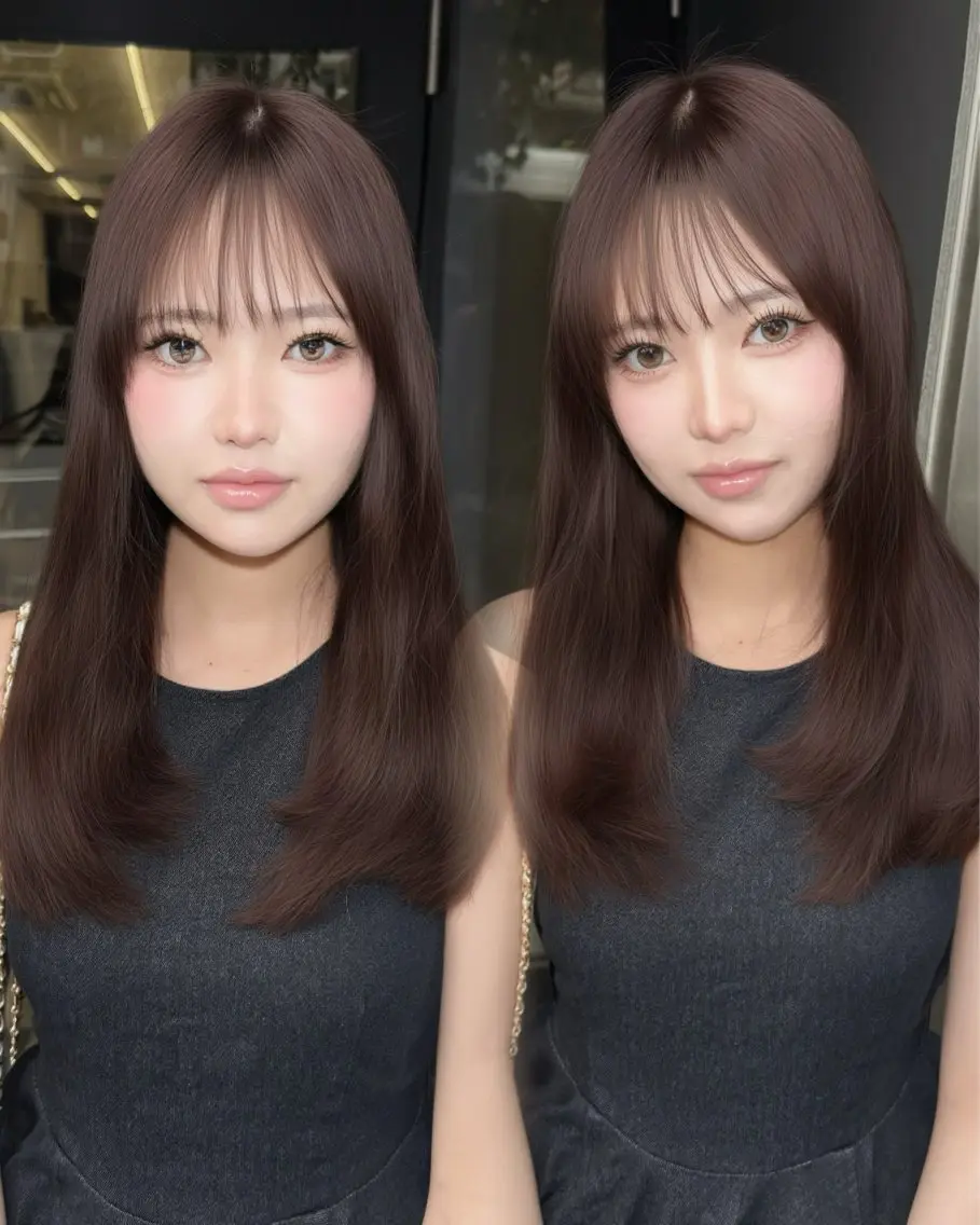 ミディアム ヘアカラー ゆうな/レイヤー 🎀艶カラー/京都のヘアスタイル