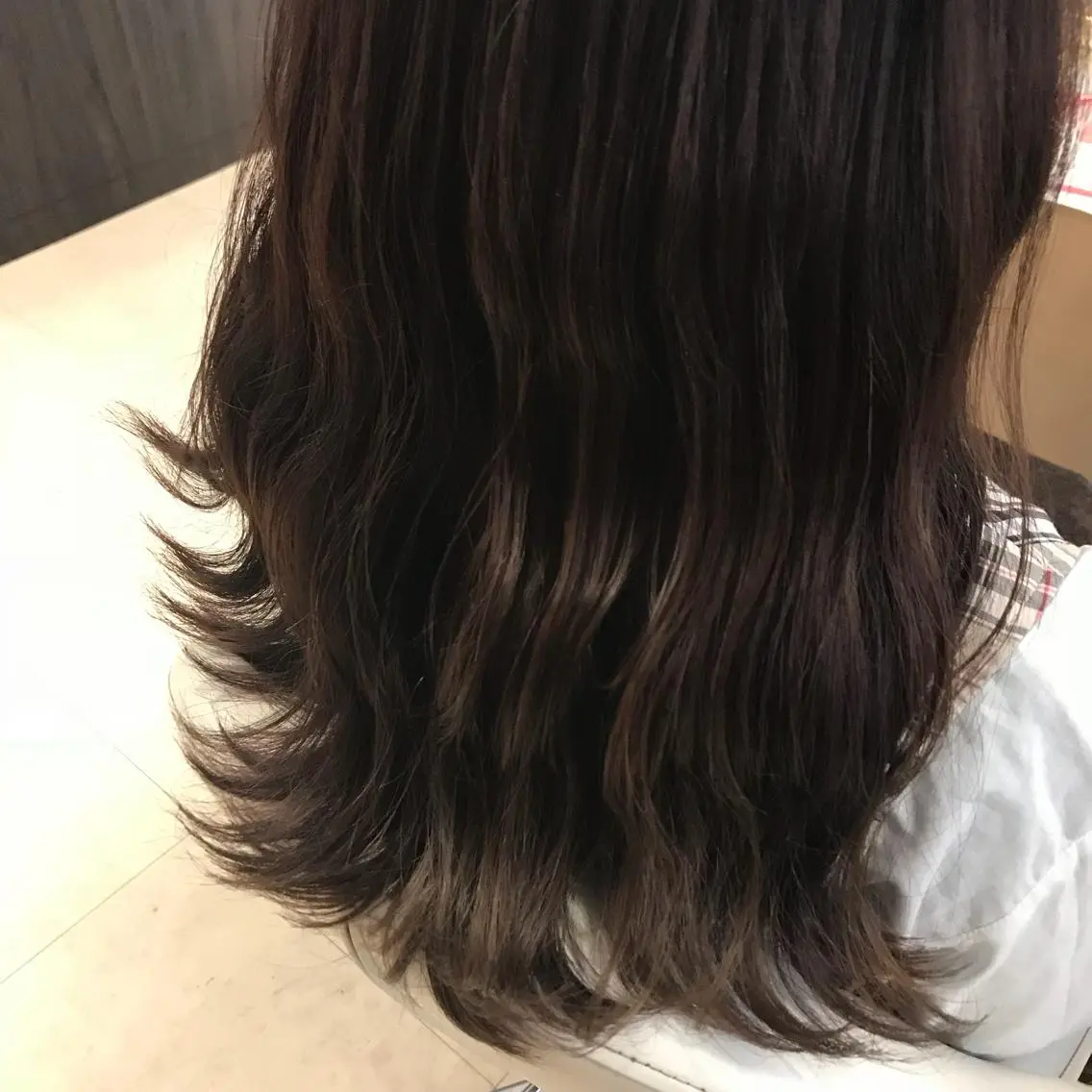 ミディアム カラー ラベンダーカラー パープルカラー カット ヘアカラー Oopsレイヤー 加藤澄都のヘアスタイル