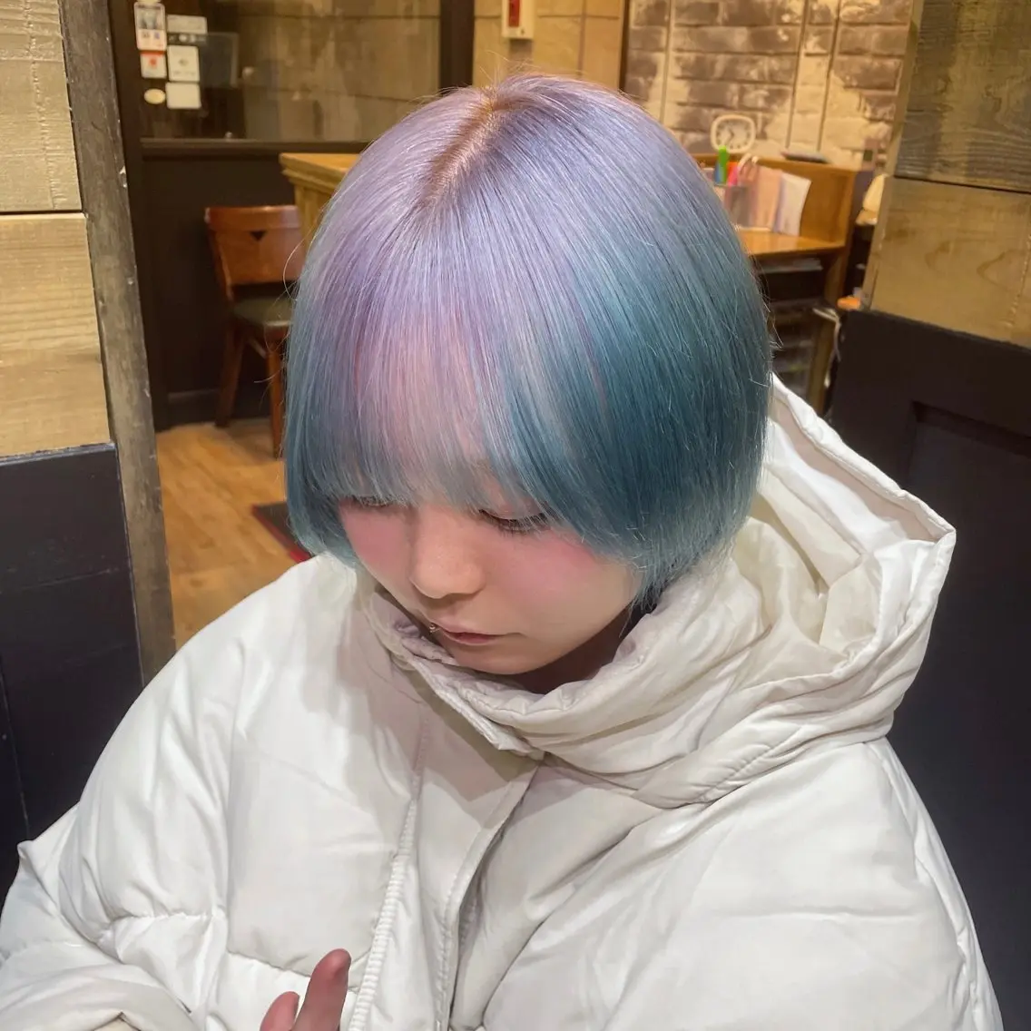 ミディアム カラー ヘアアレンジ SHIAN 立川 🍑すずかのヘアスタイル