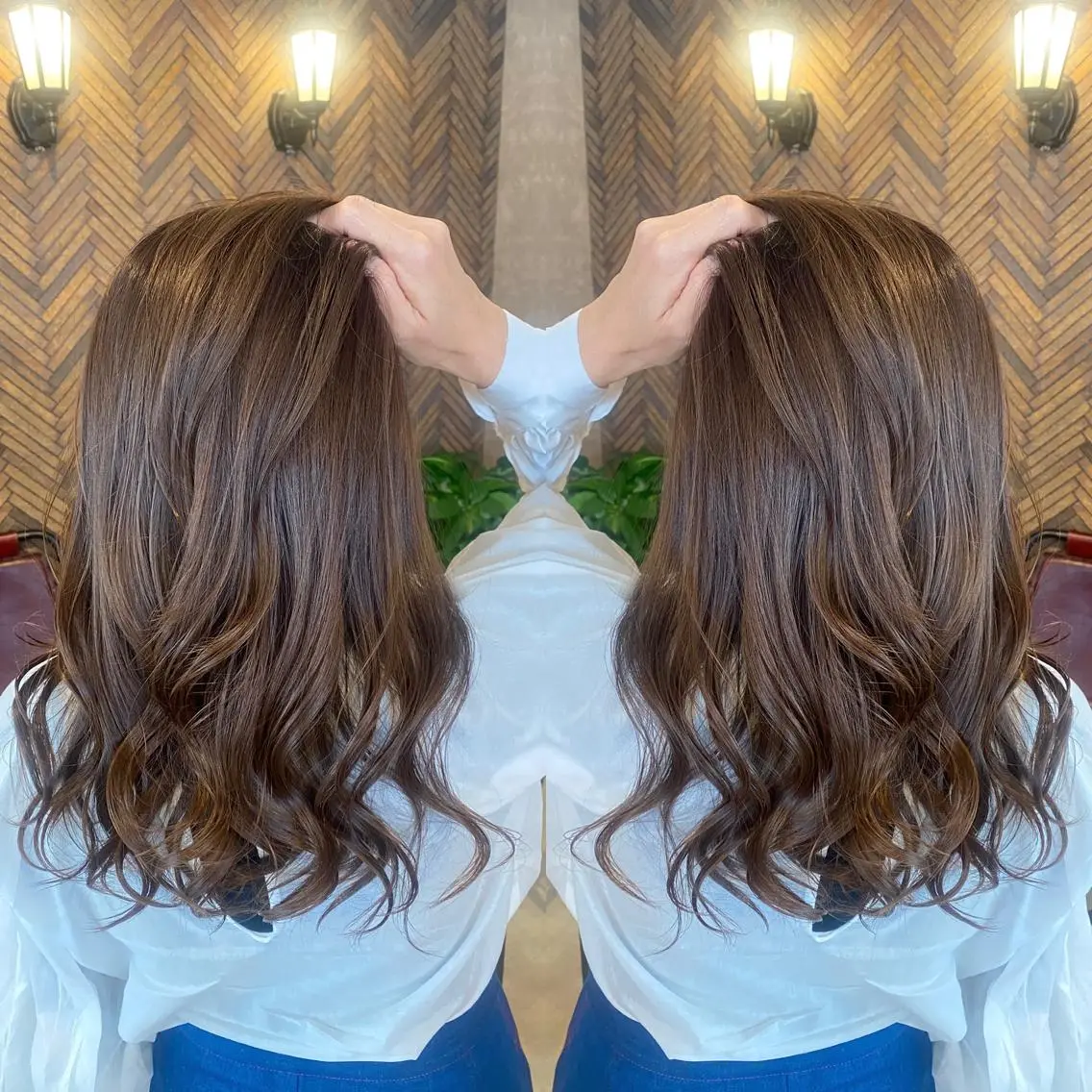 ロング カラー tocca 💜石田愛結💜のヘアスタイル