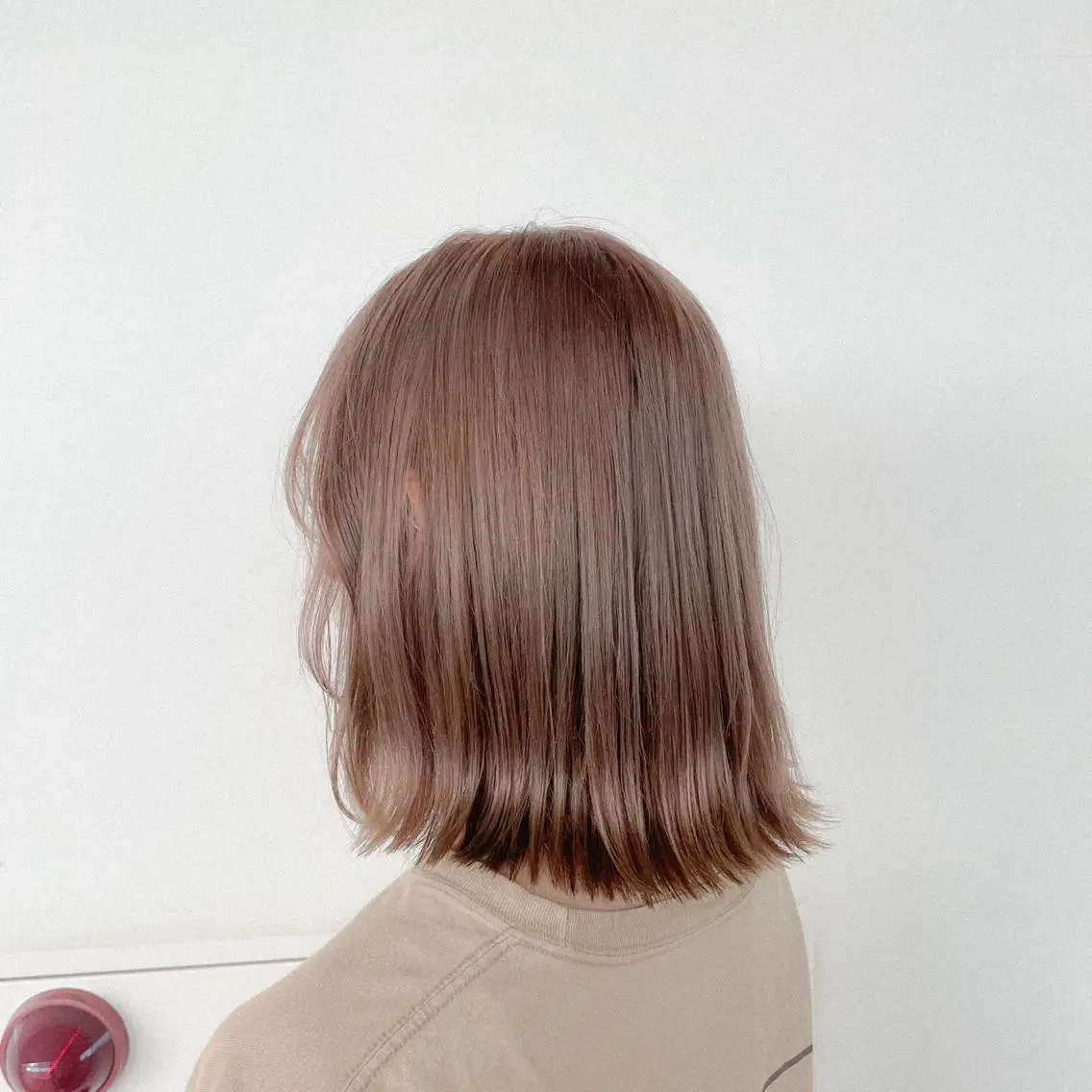 ミディアム カラー 落合 美穂のヘアスタイル
