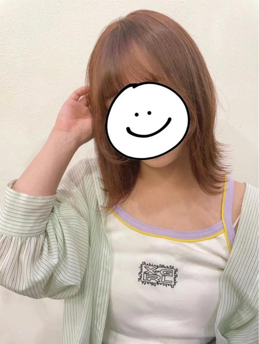 肩に当たるが当たらないかほどの長さのボブカットモデルの募集となります😊の写真