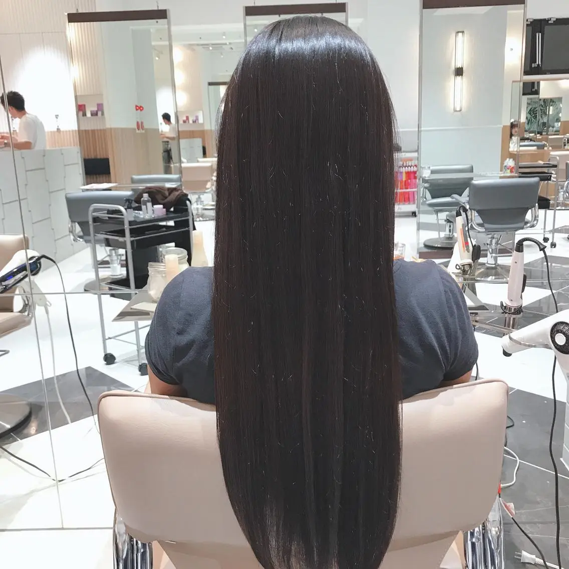 ロング カラー 髪質改善 ボブ/ハイトーン 福生Radix 下田のヘアスタイル