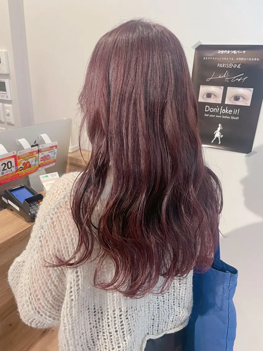 ロング カラー ヘアカラー トリートメント 原 麻耶のヘアスタイル