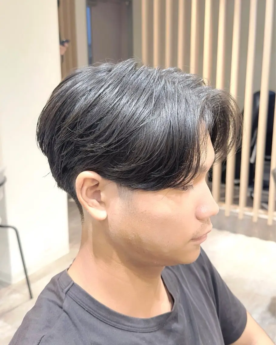 パーマ メンズ カット 縮毛矯正 【メンズパーマ】比嘉 啓人のヘアスタイル