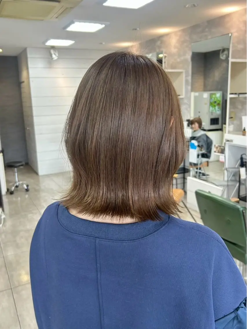 ミディアム カラー ヘアカラー 本尾 空大のヘアスタイル