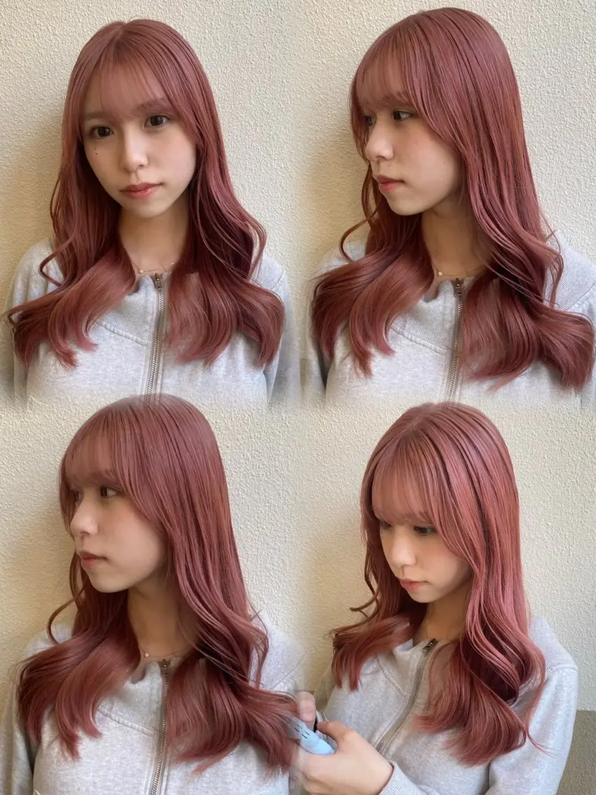ロング カラー カット ヘアカラー トリートメント 透明感カラー/ 小顔カット/ミヅキのヘアスタイル