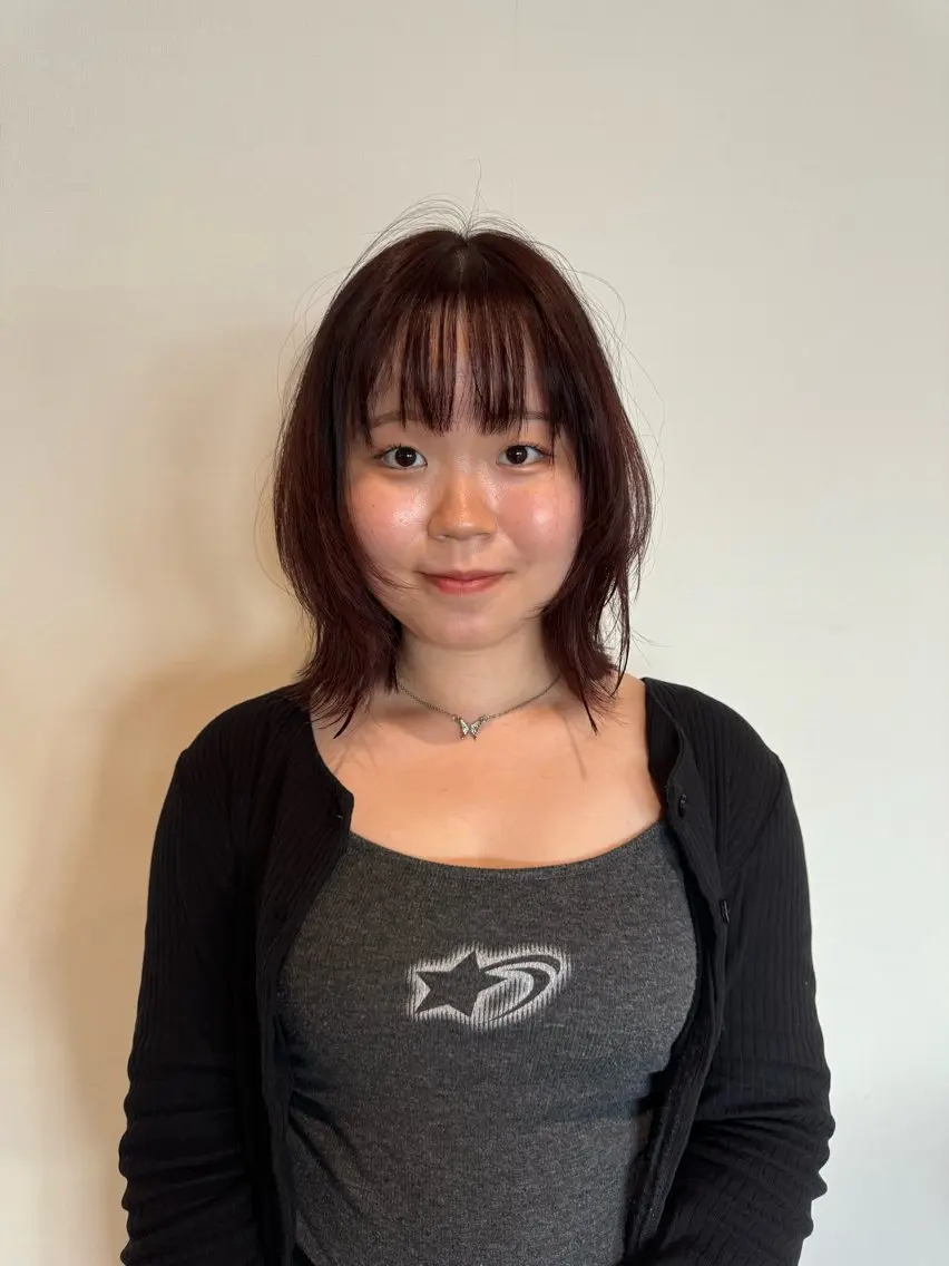 ミディアム 米山 珠那のヘアスタイル
