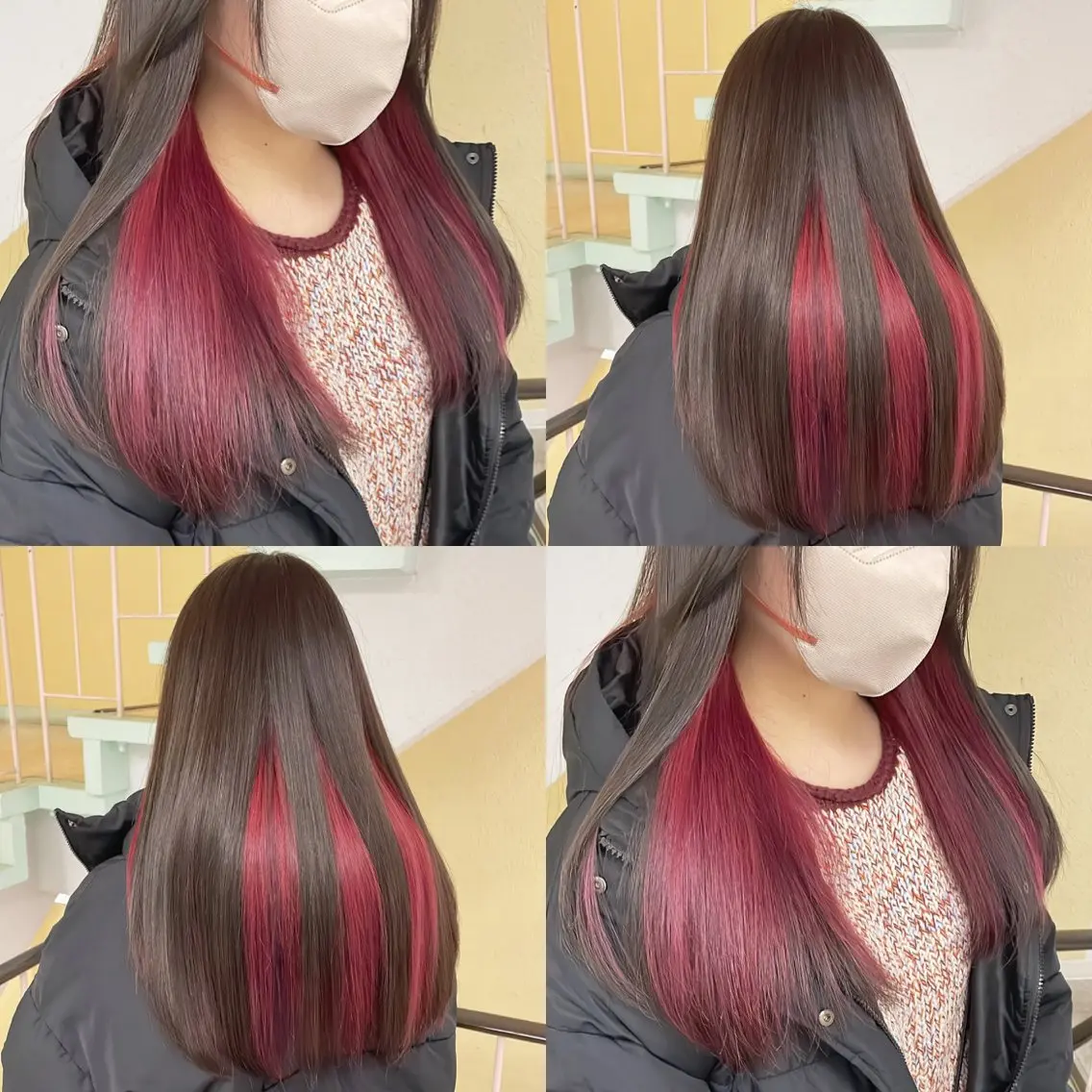 カラー ヘアカラー トリートメント 渋谷:インナーカラー ／🍒エリカ🍒のヘアスタイル