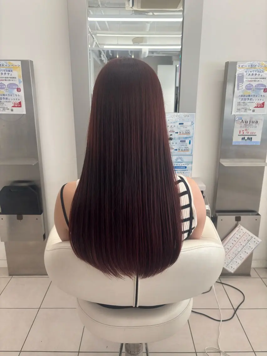 ロング ヘアカラー カザマ🧤/パーマ /デジタルパーマのヘアスタイル