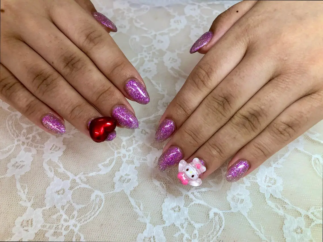 ネイル ハート ハンドネイル ハンドケア 心斎橋Salon Epokkuのネイルデザイン