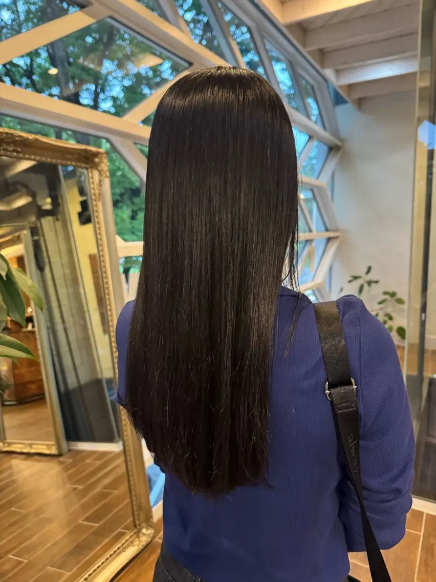 ロング パーマ 酸性ストレート ストレートパーマ 縮毛矯正 村上 輝のヘアスタイル