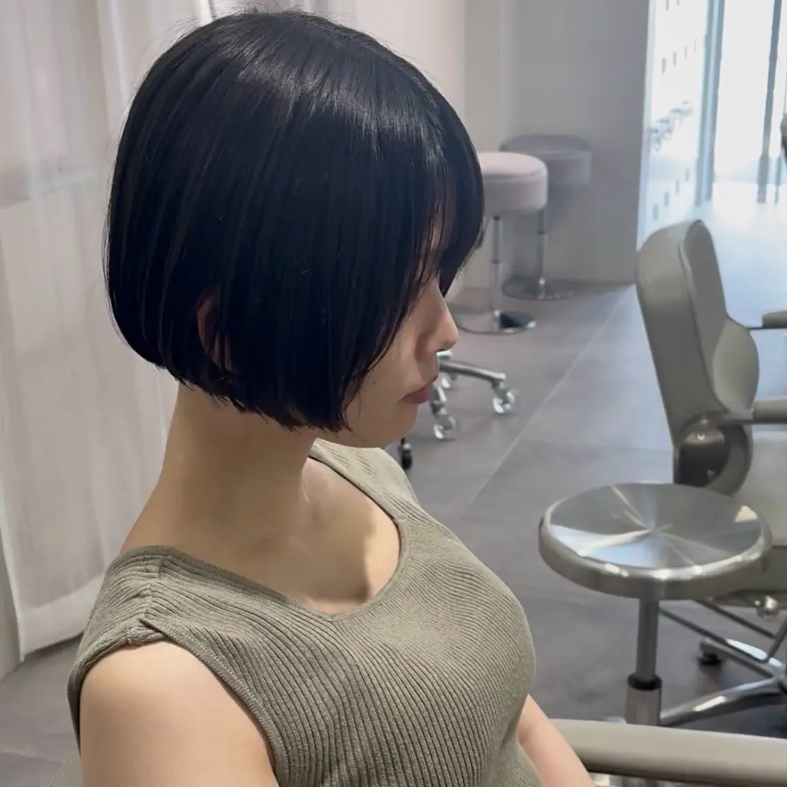 ショート カット 縮毛矯正 トリートメント 加藤 麻夢のヘアスタイル
