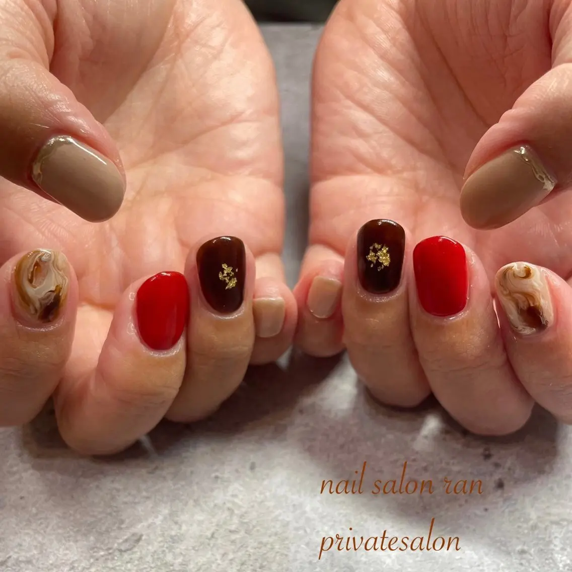 ネイル ハンドネイル ハンドケア nailsalon ranのネイルデザイン