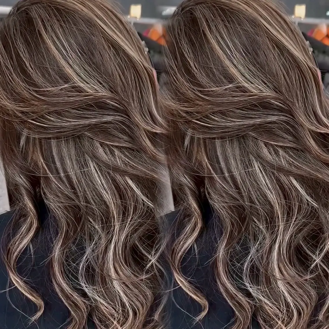 ロング カラー ハイライトカラー ハイライト カット ヘアカラー トリートメント 原宿/ハイライト バレイヤージュ/大智のヘアスタイル