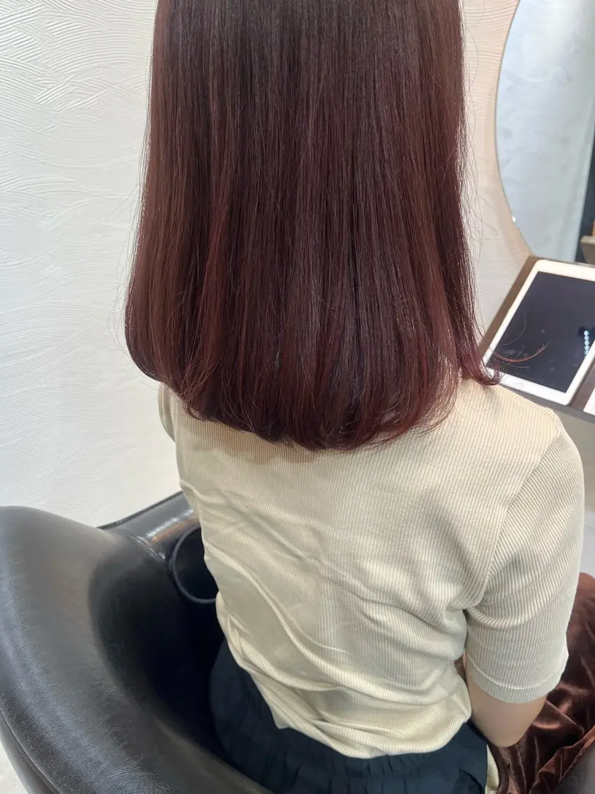 ロング カラー カット ヘアカラー トリートメント 【ニュアンスカラー・ 髪質改善】スズキカナのヘアスタイル