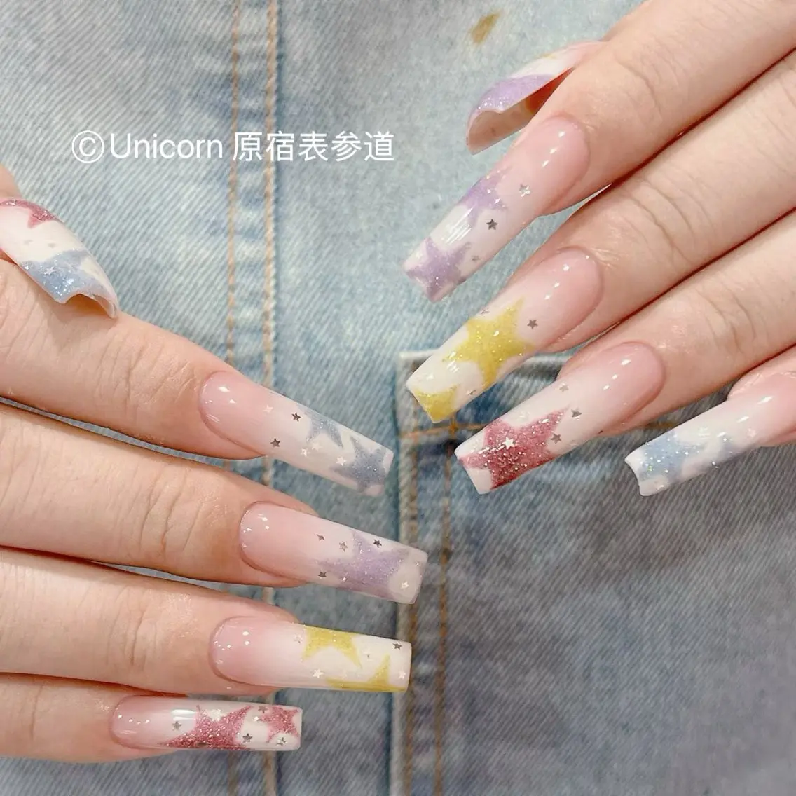 ネイル 持ち込み ネイルチップ ハンドネイル Unicorn Nail原宿表参道のネイルデザイン