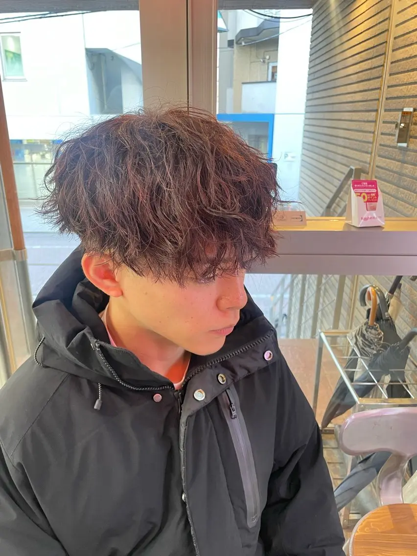 カラー パーマ メンズ カット ヘアカラー パーマ 町田エリアＮｏ．１/ パーマ特化/太田京希のヘアスタイル