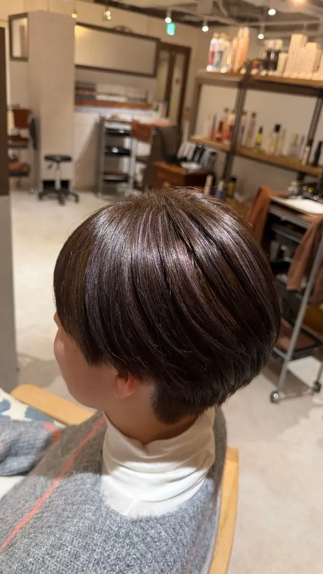 ショート カラー ベージュカラー ハイライトカラー ハイライト Saya/ショート/ ボブ /大阪/梅田のヘアスタイル