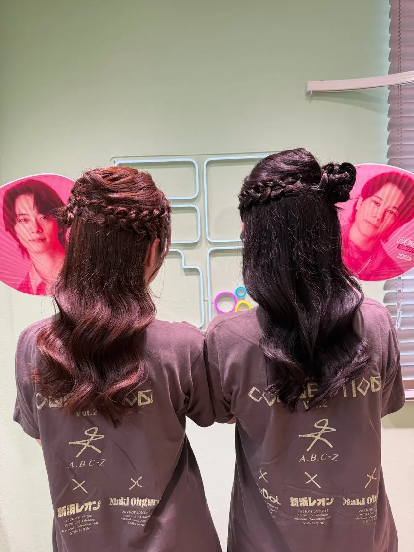 ヘアアレンジ ヘアセット 横浜/カラー/ 推し活/りず🩵のヘアスタイル