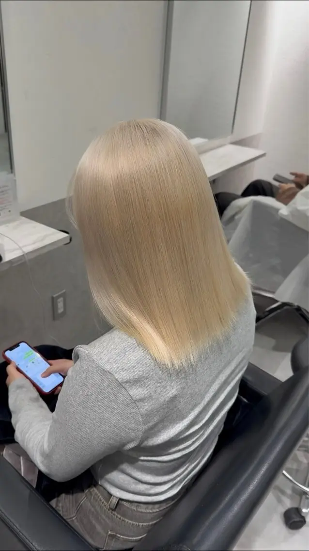 ミディアム ヘアカラー Maho🪄︎︎✨ CIERA南船場のヘアスタイル