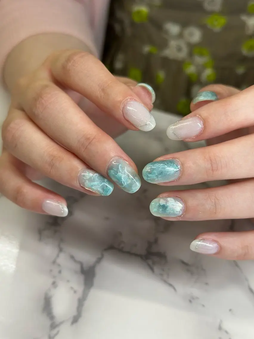 ネイル ハンドネイル salon iris 🦋北広島市大曲のネイルデザイン