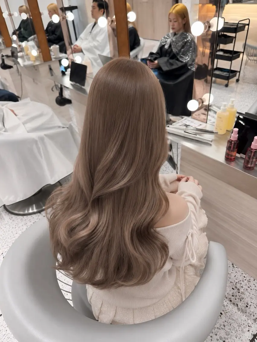 ロング カット ヘアカラー トリートメント 🤎透明感カラー/ suguru🤍のヘアスタイル