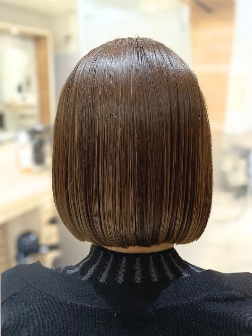 ミディアム カット 縮毛矯正 トリートメント 🤍ツヤ髪🤍 エリカワネオのヘアスタイル