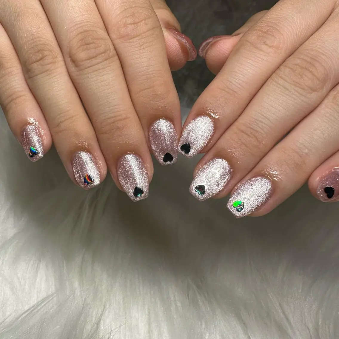 ネイル ハート ハンドネイル Nailist Amiのネイルデザイン
