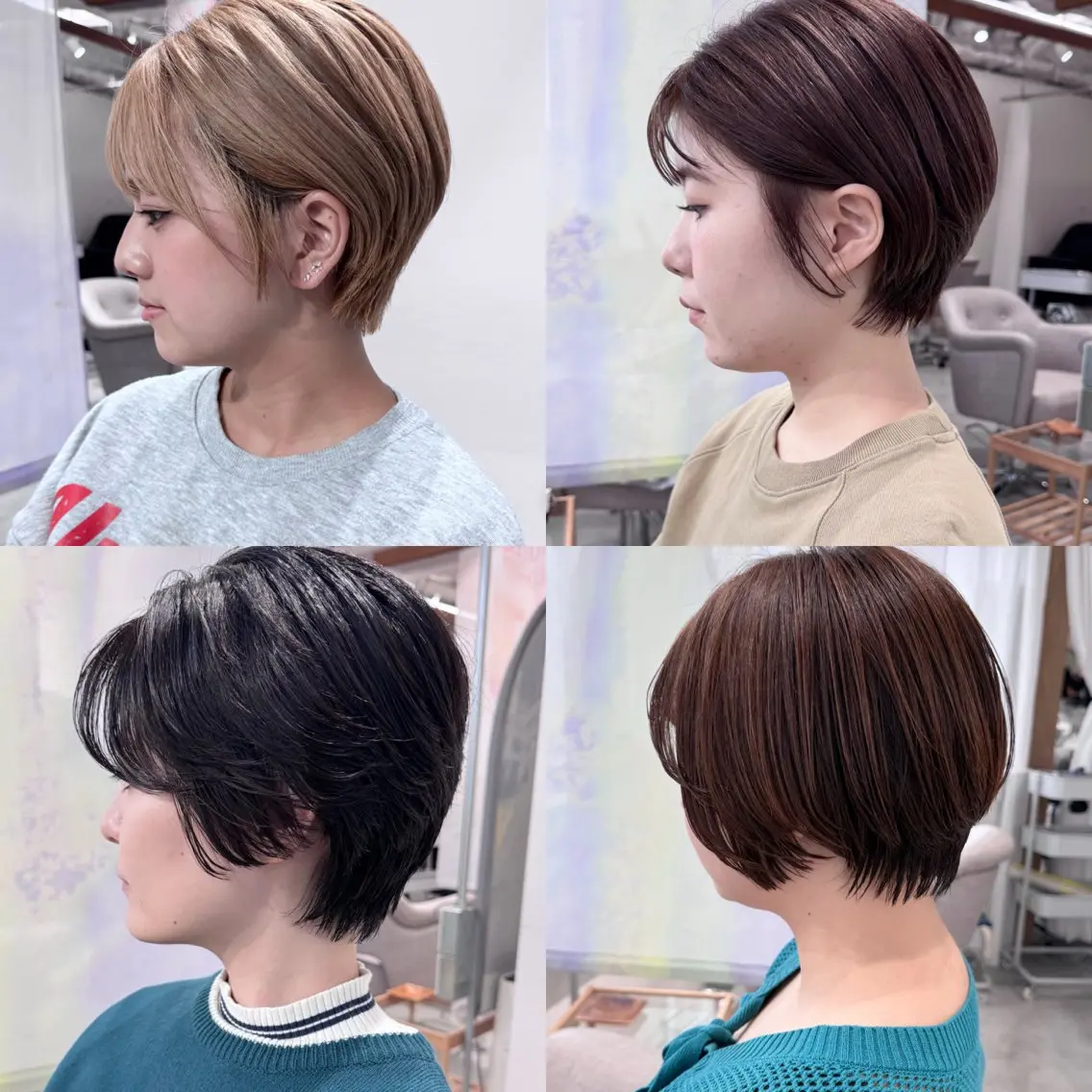 ショート レイヤーカット 似合わせカット ショートヘア 小顔カット カット トリートメント 白髪ぼかし×ショート 稲垣 圭祐のヘアスタイル