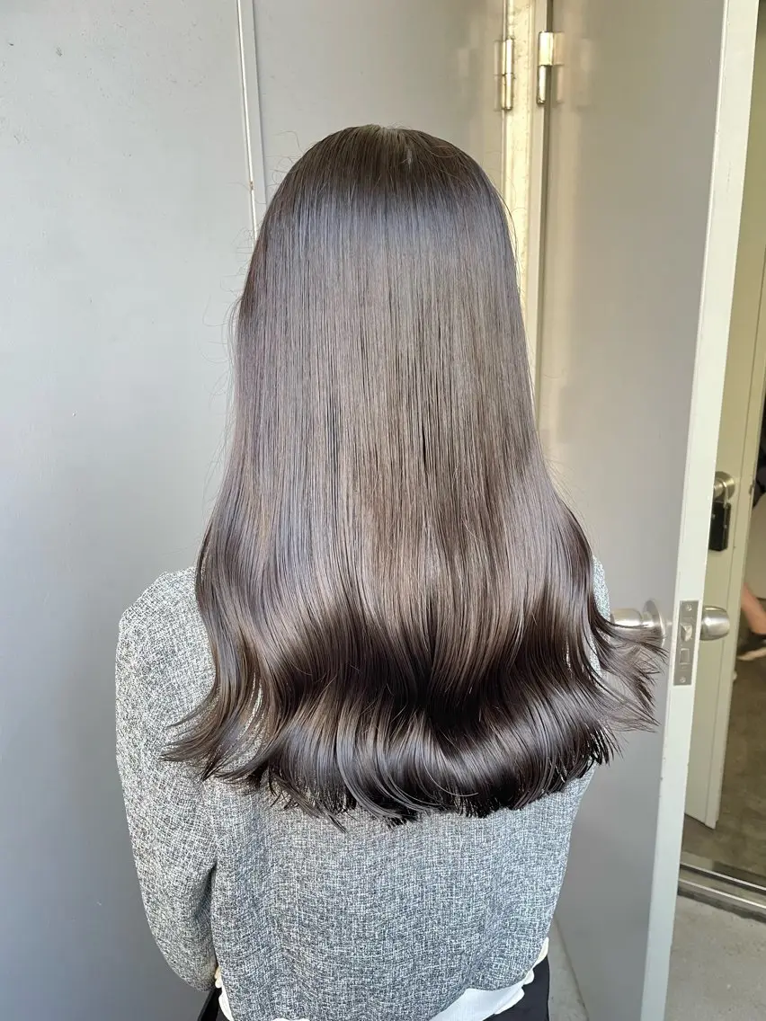 セミロング カラー ヘアアレンジ Over hair_ misakiのヘアスタイル