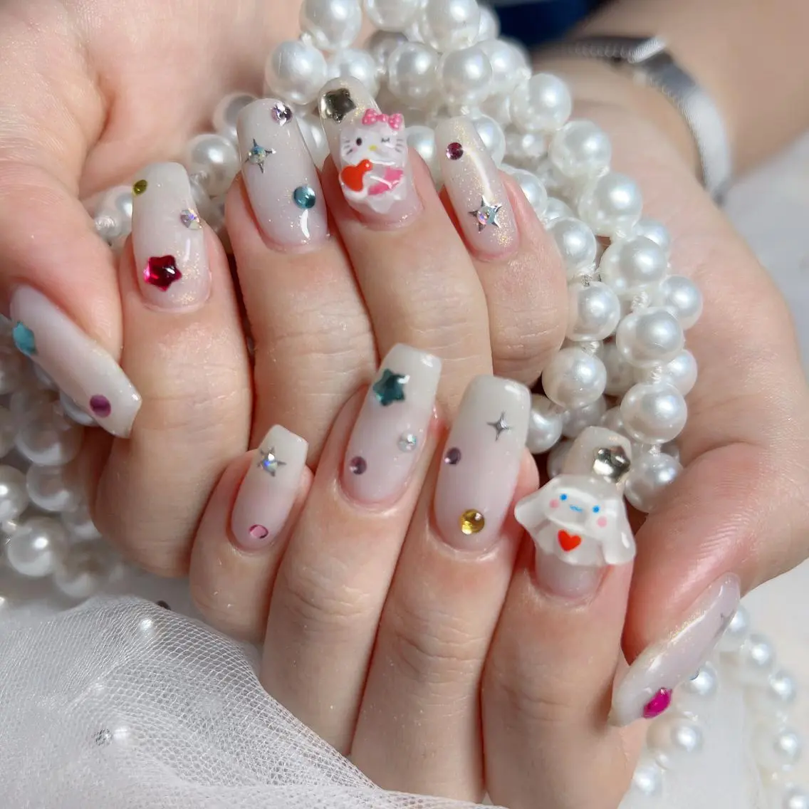 ネイル ハンドネイル M 🌷Nail 長さだし専門店のネイルデザイン