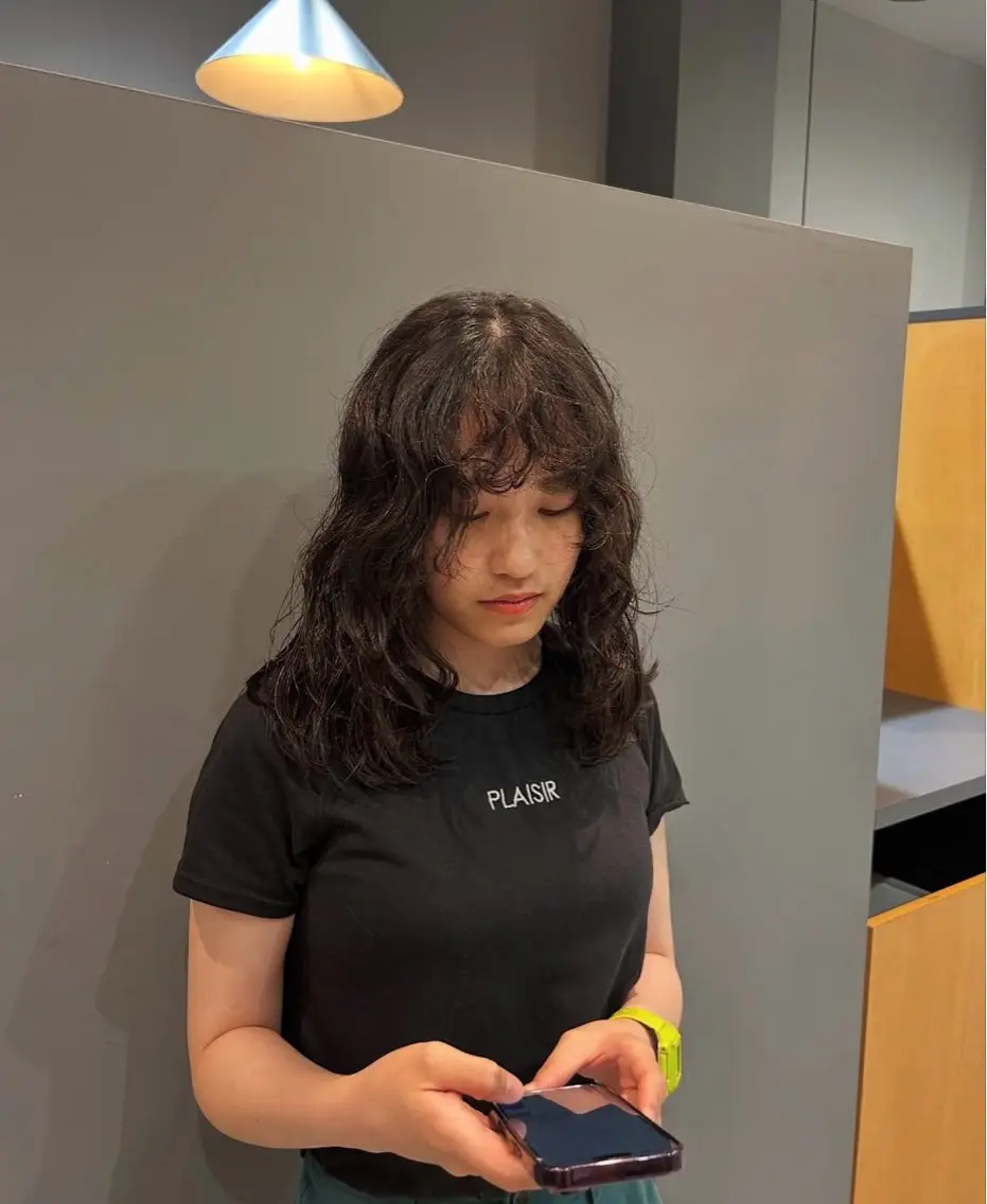 ロング パーマ 西岡 桂治のヘアスタイル