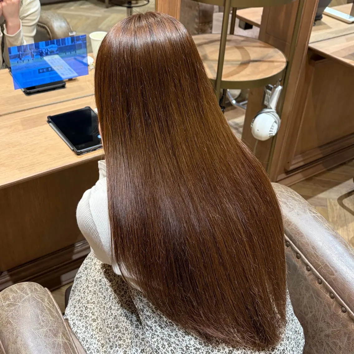 ロング ヘアアレンジ トリートメント 濱本 栞名のヘアスタイル