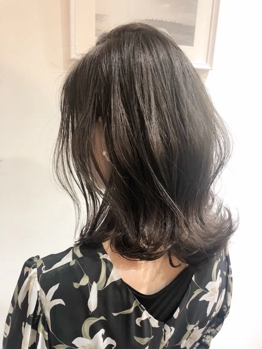 ミディアム カラー カット ヘアカラー トリートメント 🌈髪質改善🌈 過去の1艶サラ体験✨のヘアスタイル