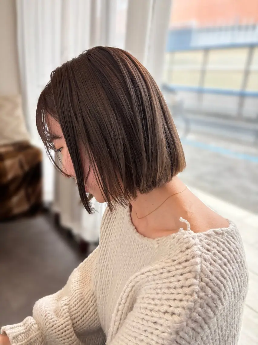 ミディアム ヘアカラー トリートメント 透明感カラー🎀 tasty/makoのヘアスタイル